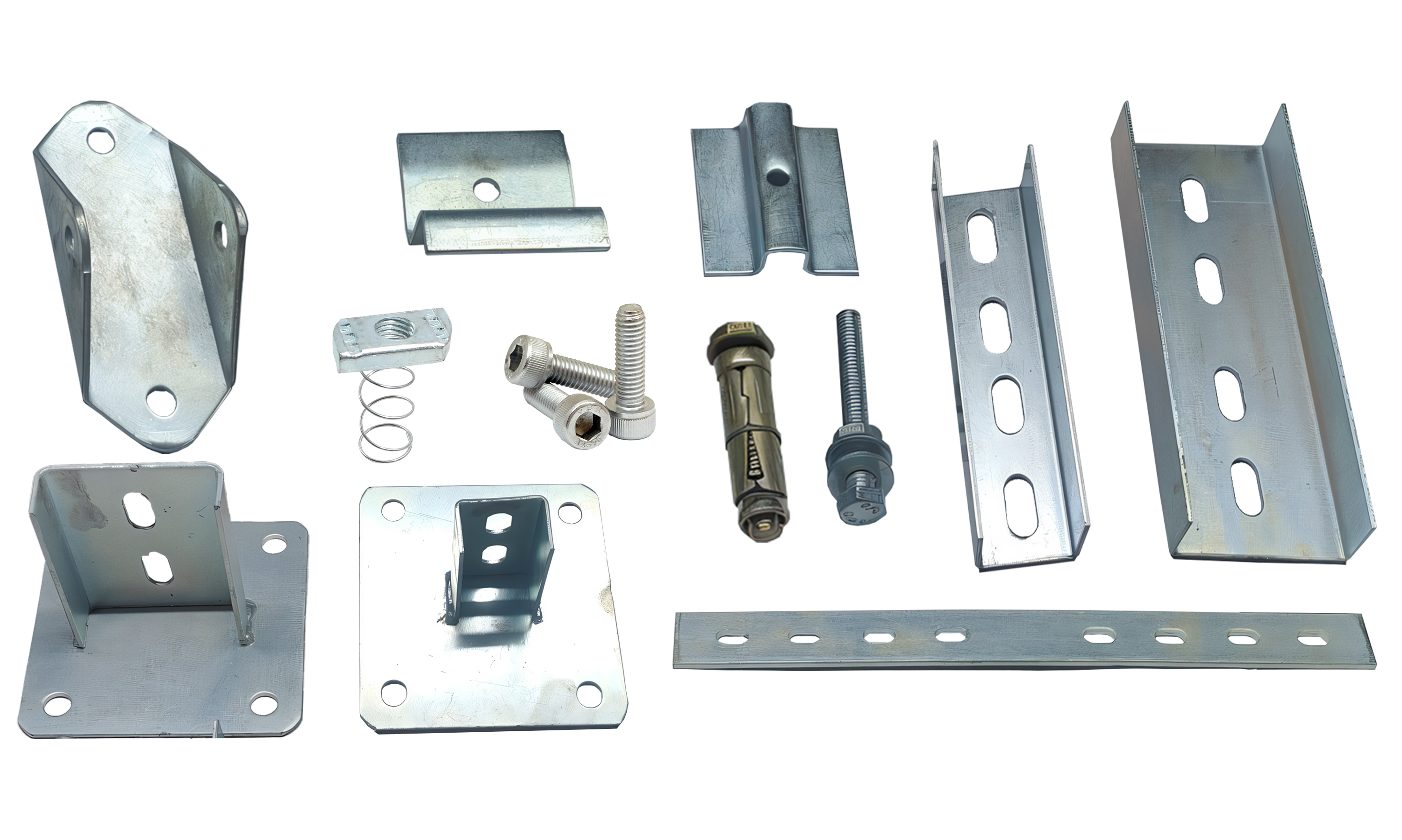 Solar structure mounting accessories and hardware