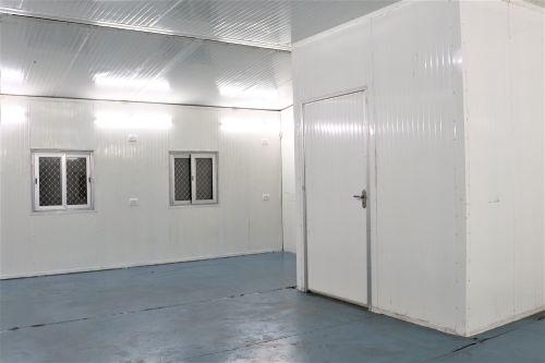 Exterior view of prefabricated modular site cabin