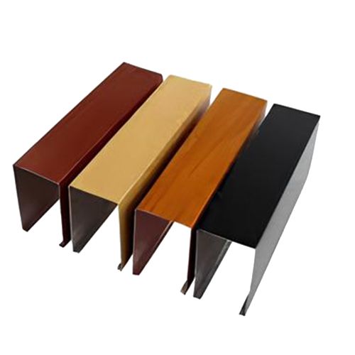 Metal baffle ceiling profiles in multiple colours for suspended ceiling system