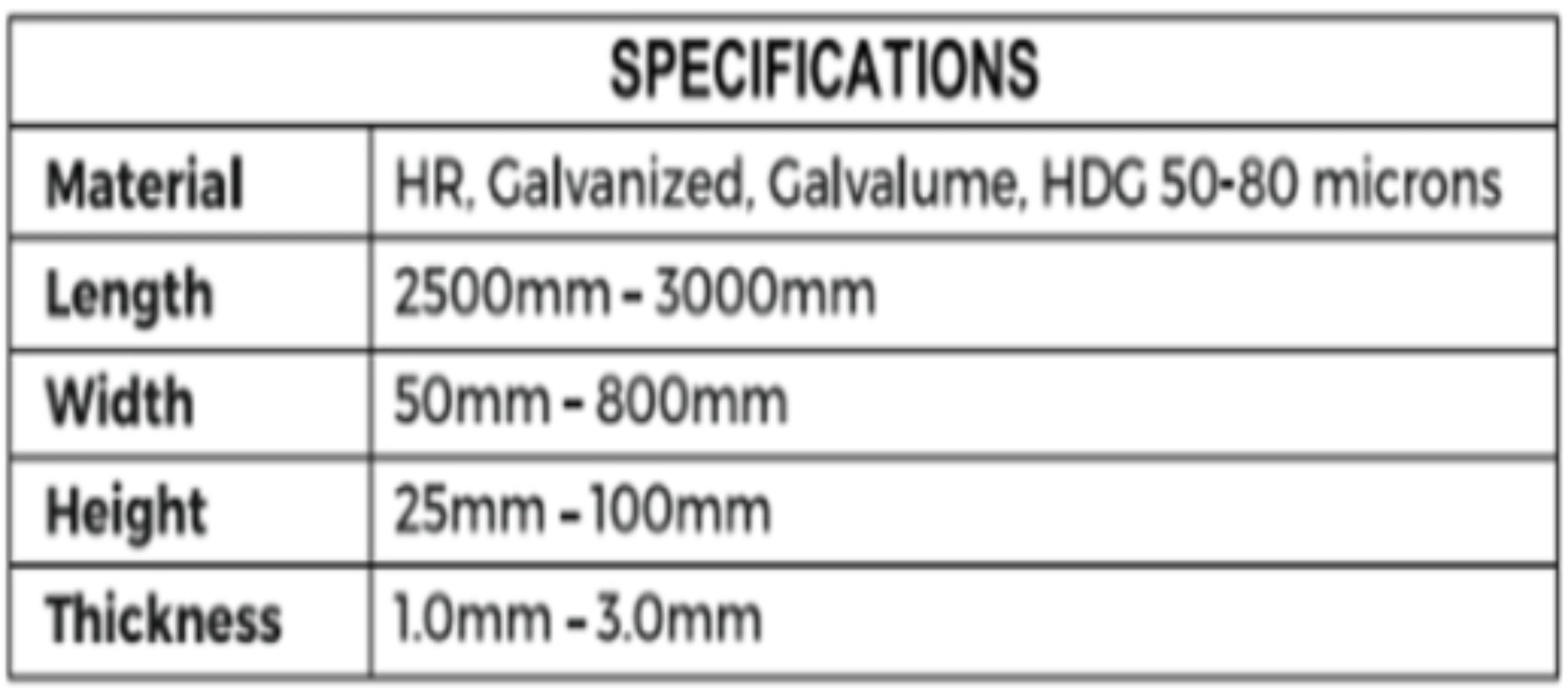 Specifications