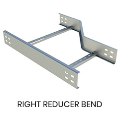 Cable tray right reducer bend
