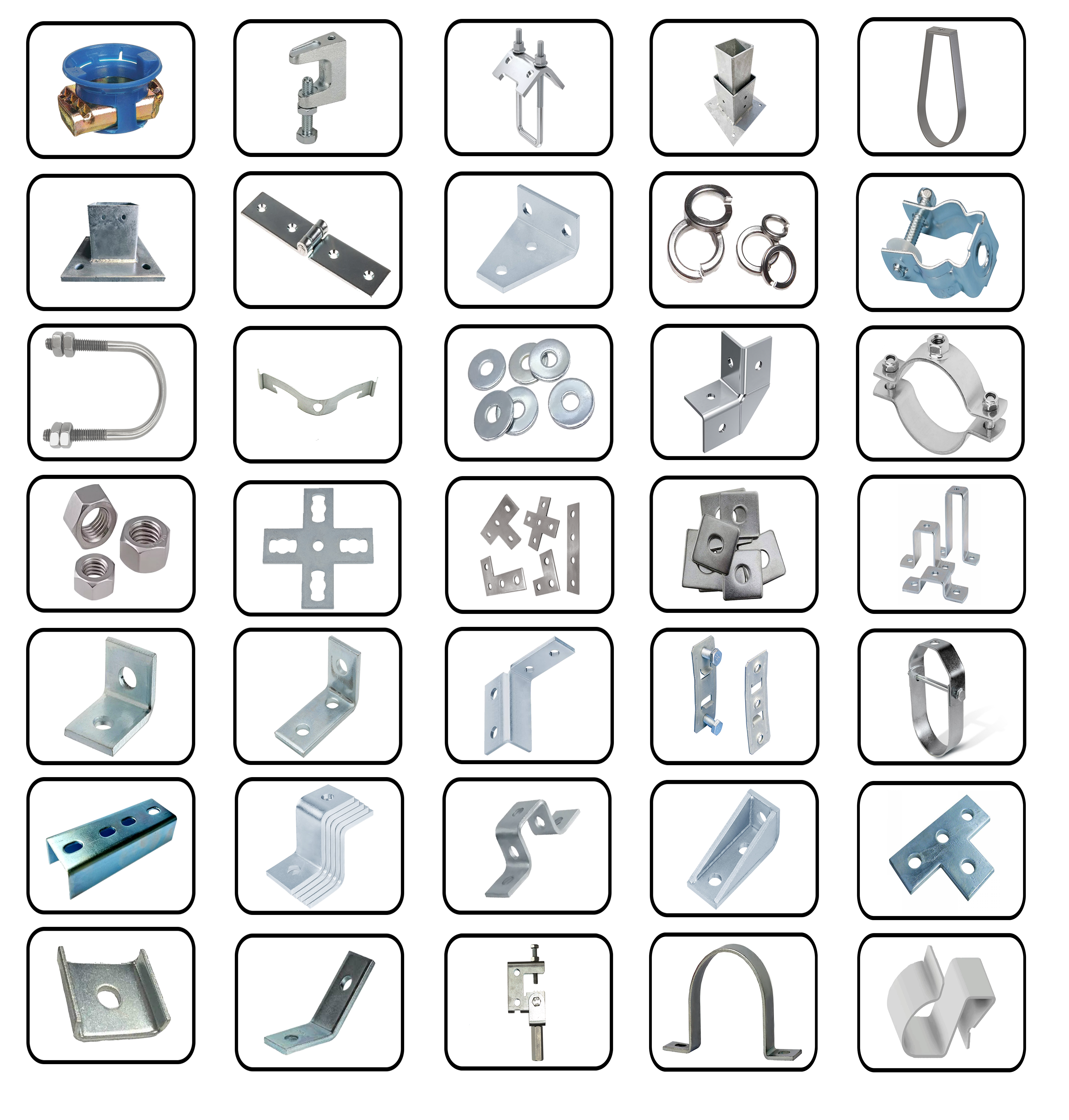 Metal accessories and fittings